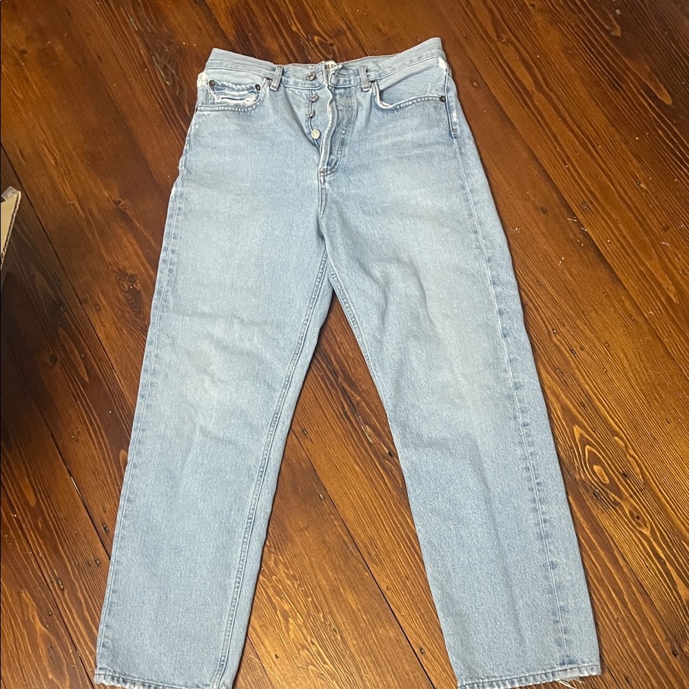 Light wash agolde jeans